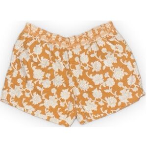 Briggs New York Orange White Floral Boxer Shorts | Retro Lounge Fit